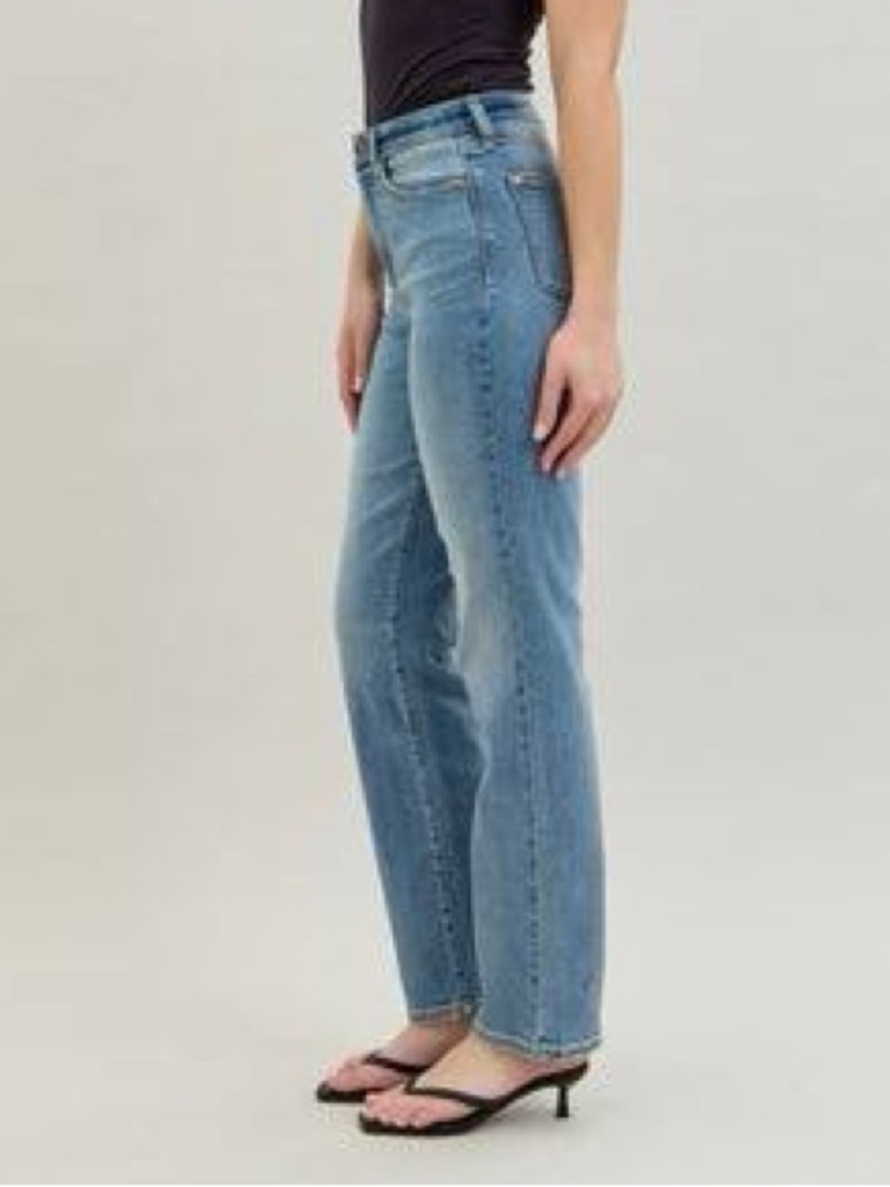 Judy Blue High Waist Straight Jeans Women’s Size 16W Medium Wash Stretch Denim